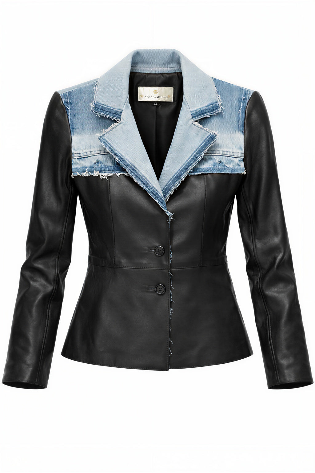 Vintage Leather short Jacket by GabelliDesign