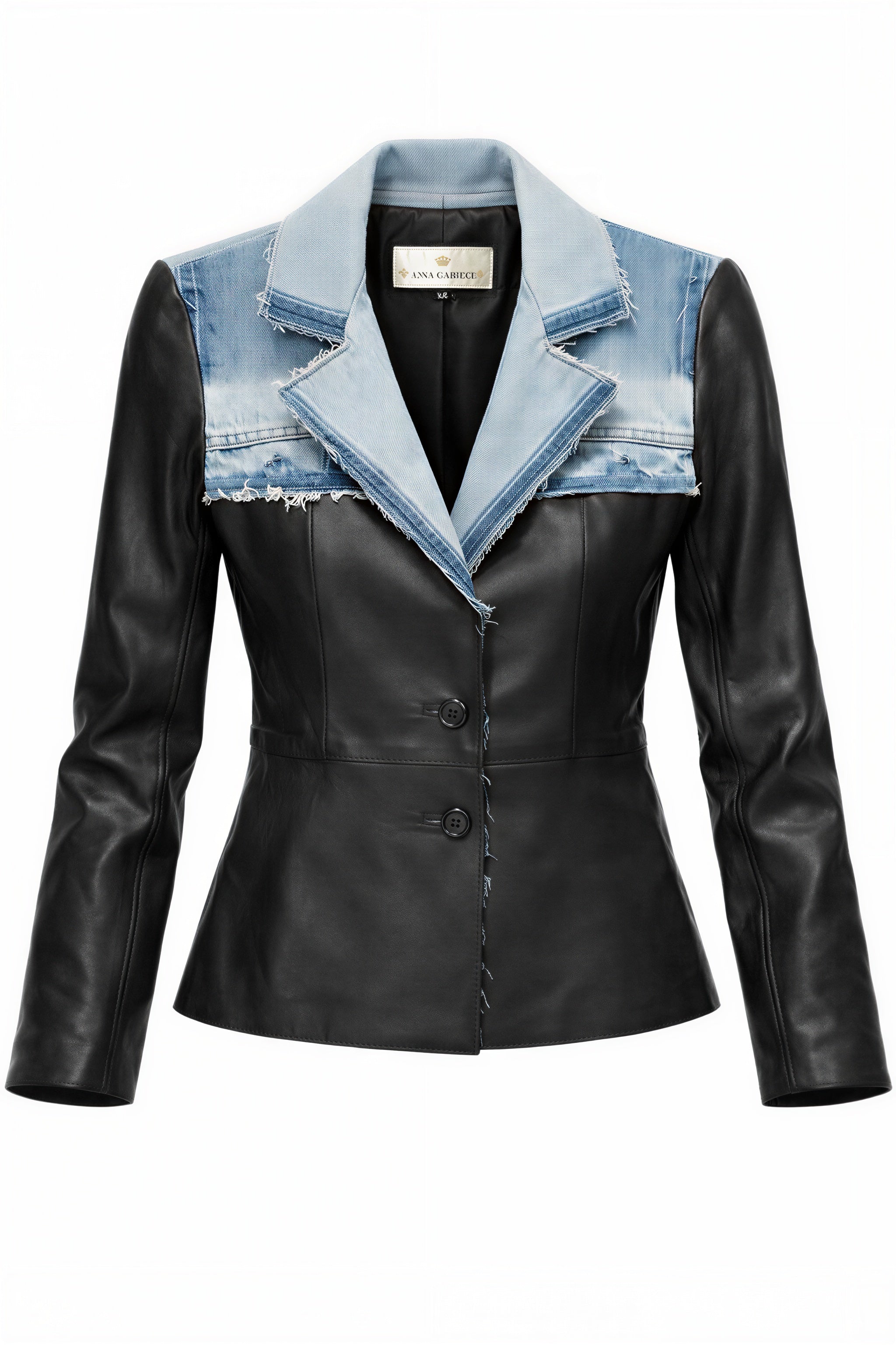 Vintage Leather short Jacket by GabelliDesign