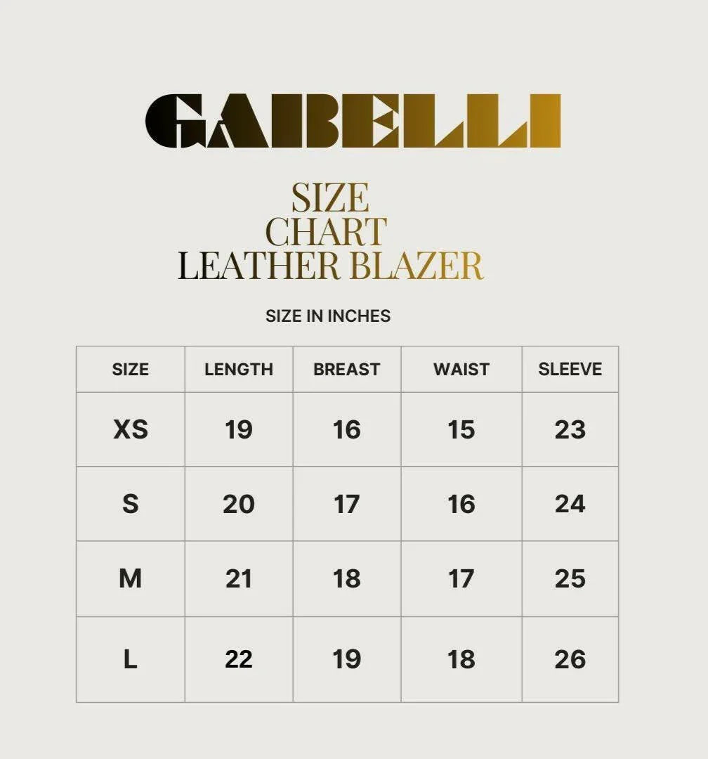 Chic Short Leather Jacket by GabelliDesign