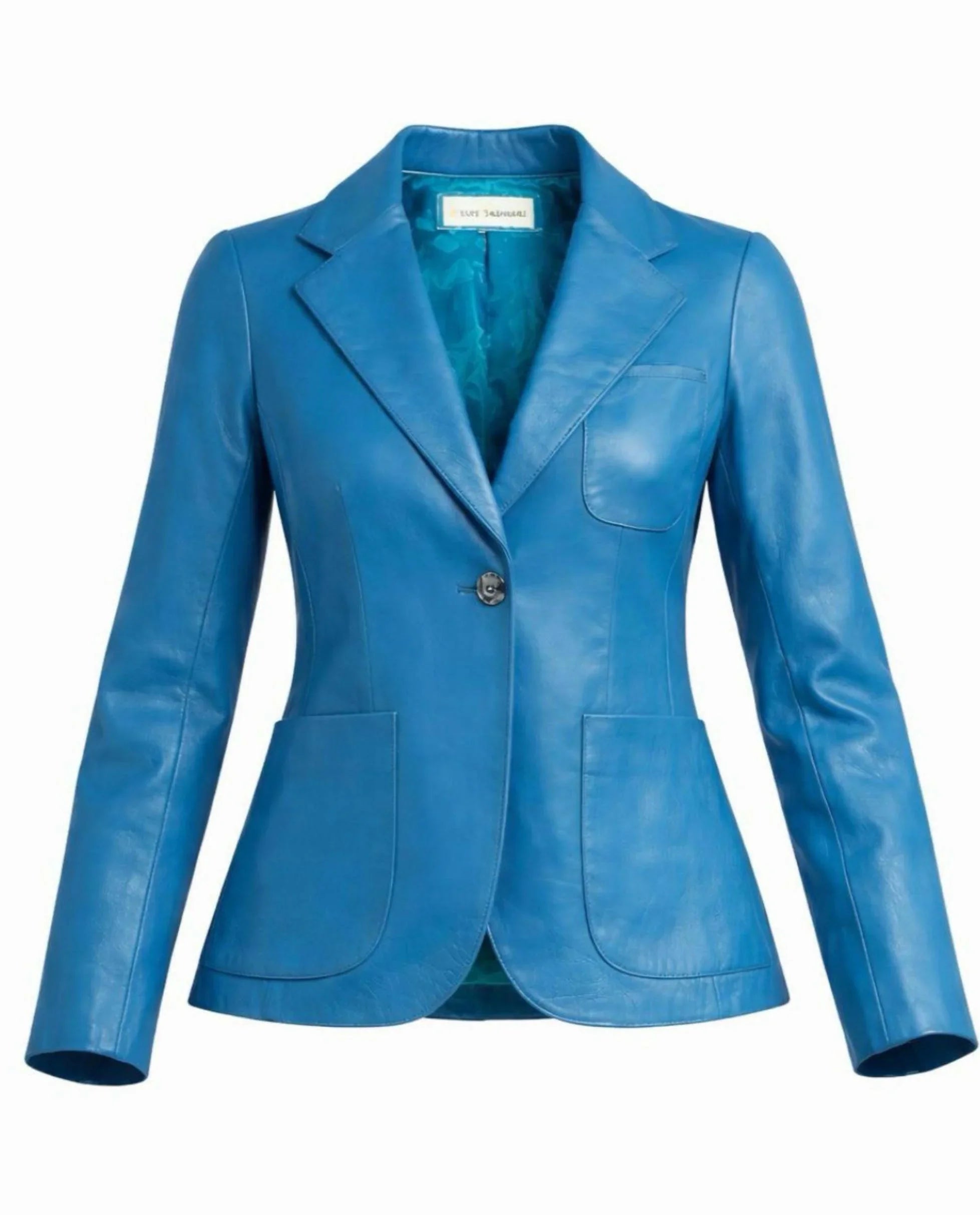 Vintage Leather Fitted Blazer by GabelliDesign