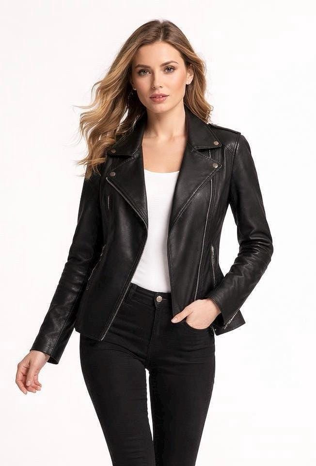 Sexy Biker Leather Jacket