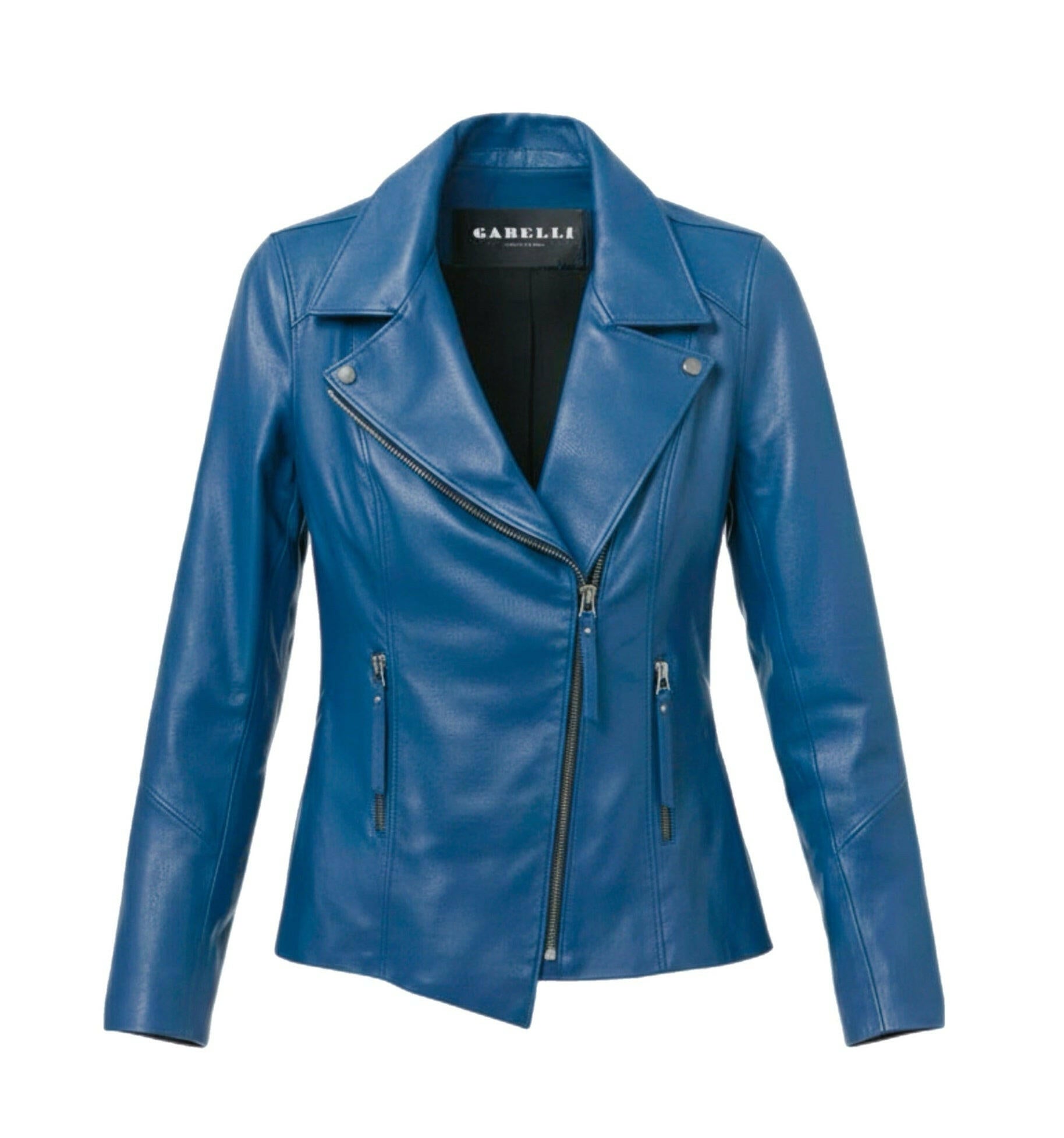 Fitted Biker Leather Jacket by GabelliDesign