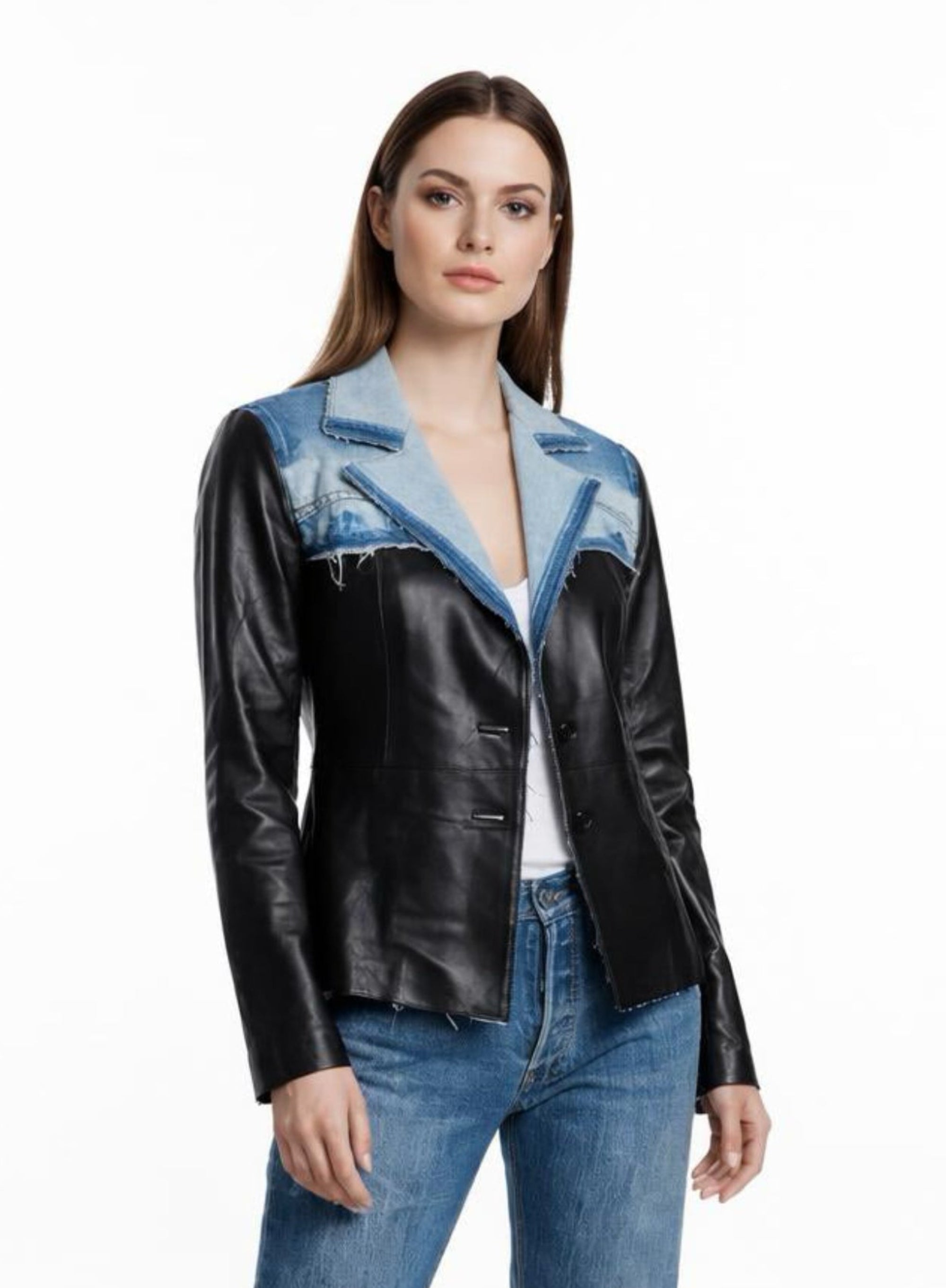 Vintage Leather short Jacket by GabelliDesign