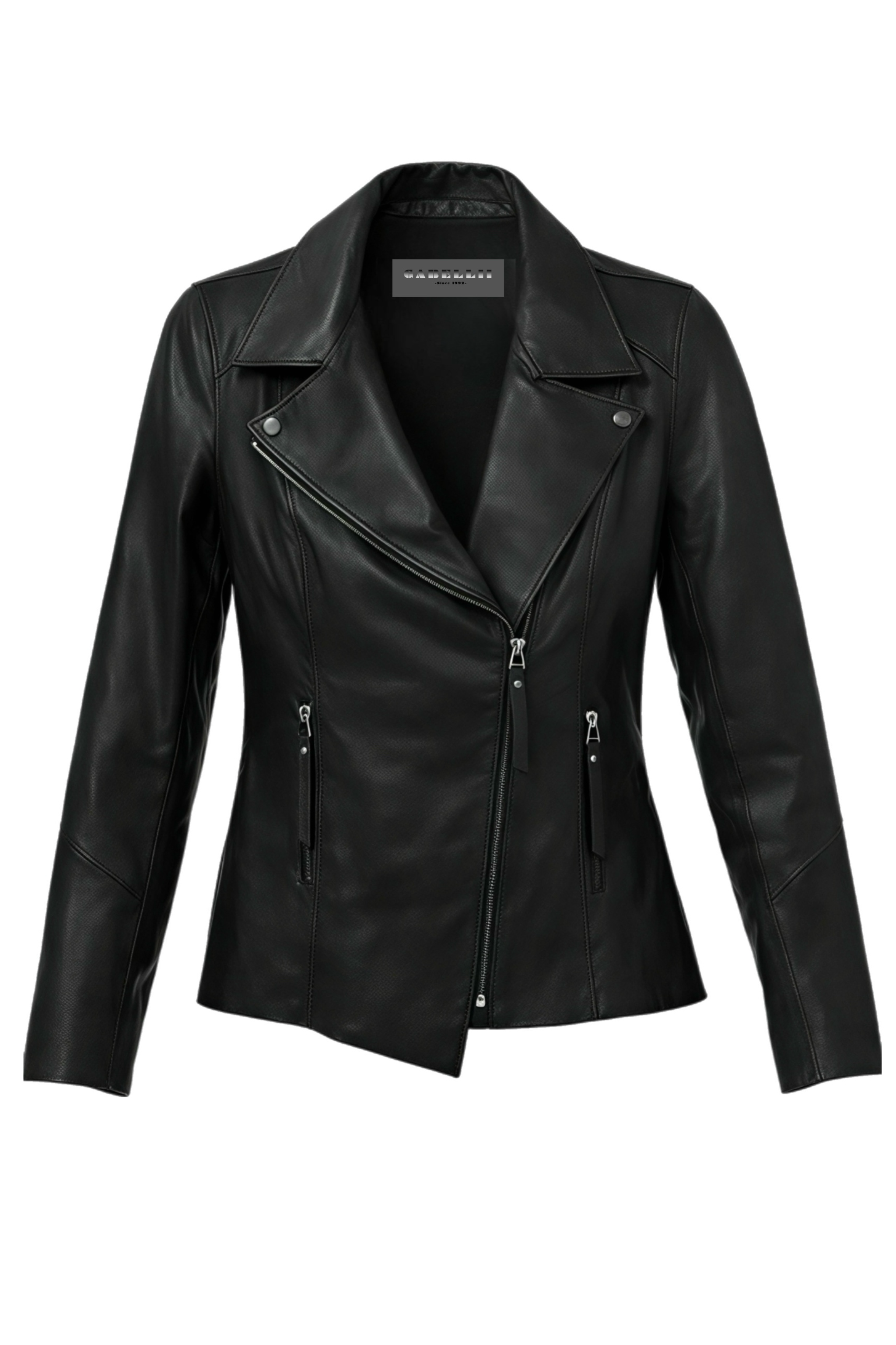 Fitted Biker Leather Jacket by GabelliDesign