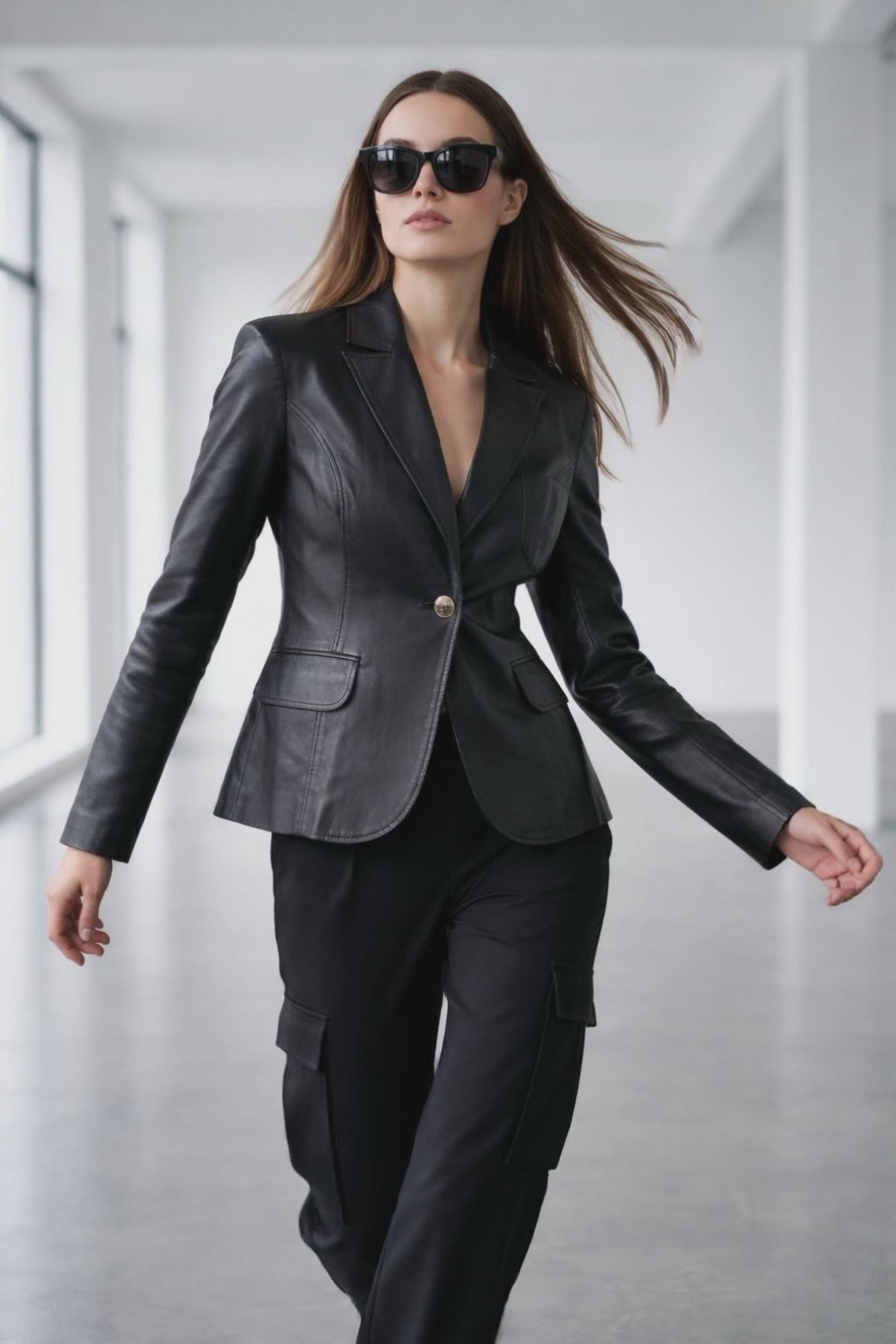 Luxury Short Leather Jacket